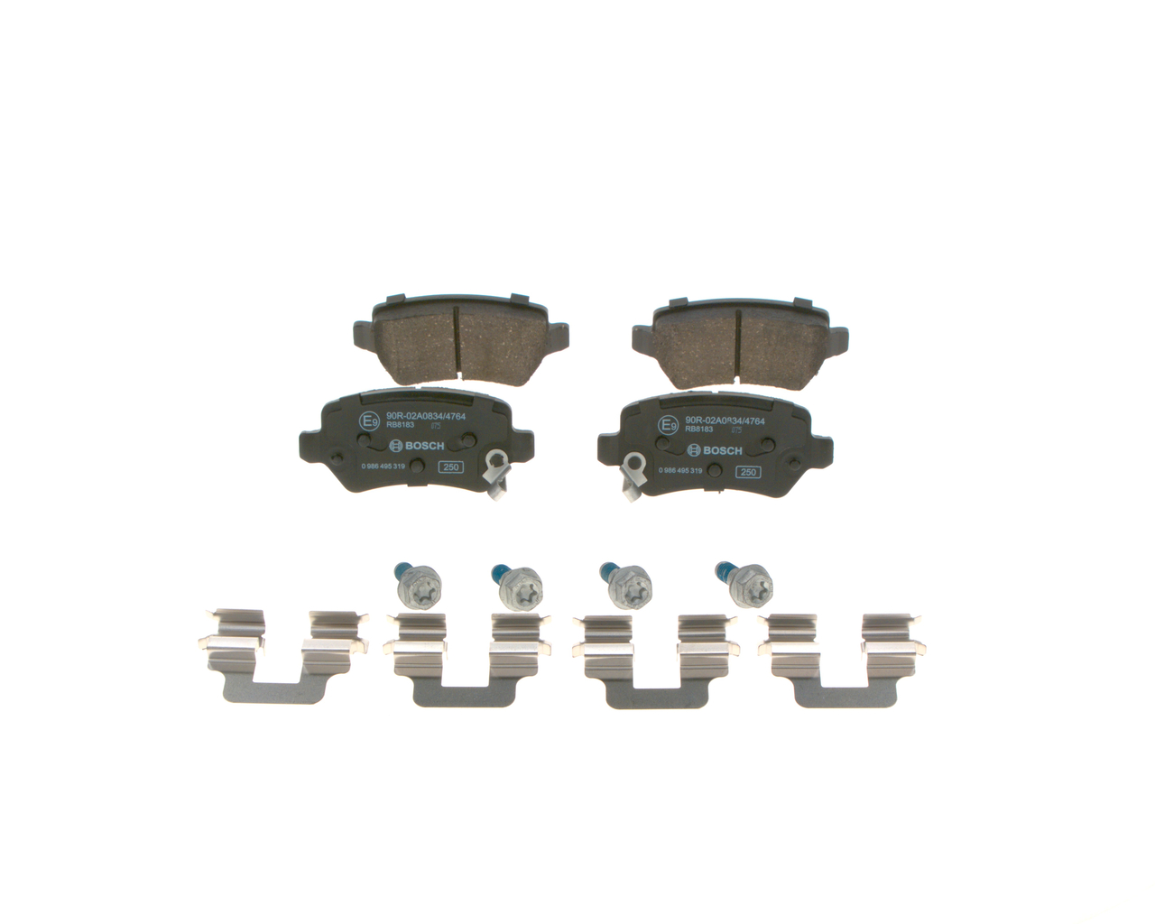Klocki hamulcowe 58302-A2-A30 BOSCH 0986495319 OPEL, HYUNDAI, KIA, MAZDA, BUICK