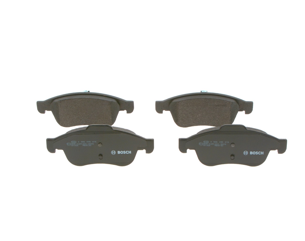 Disk brake pads BOSCH 0 986 495 416