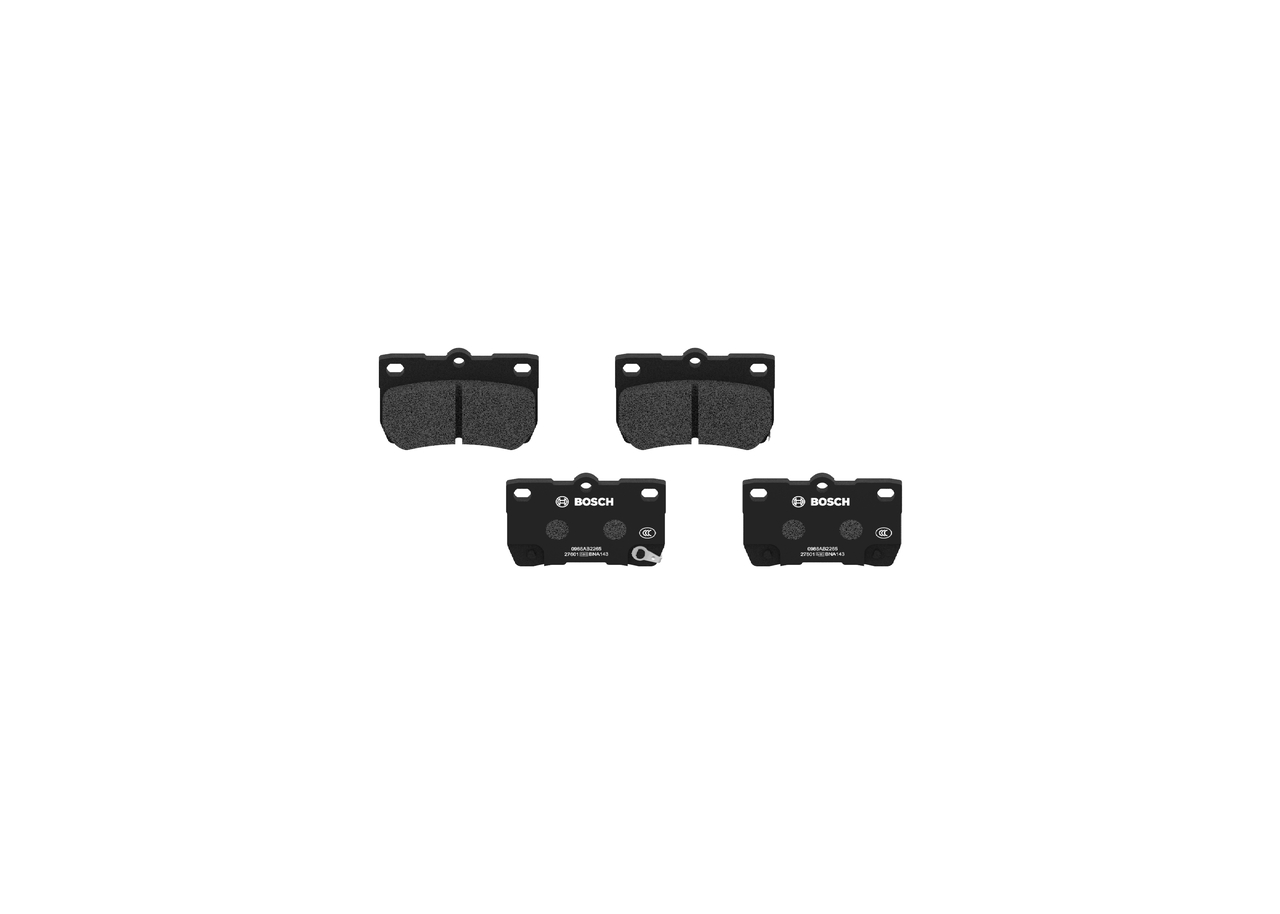 Plaquettes de frein 04466 30230 BOSCH 0986AB2265 TOYOTA, LEXUS, SATURN, WIESMANN