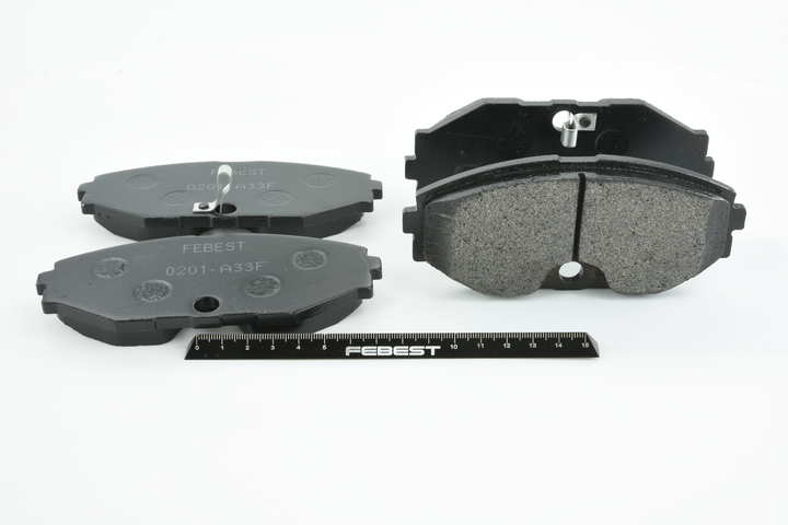 FEBEST 0201-A33F Sada brzdových destiček, kotoučová brzda Výška: 59mm, Tloušťka/síla: 16mm