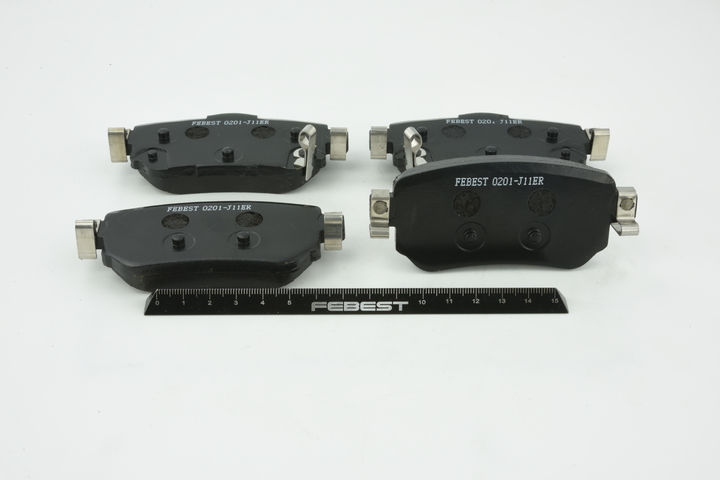 Bremsbeläge D4060 4CA0C FEBEST 0201-J11ER RENAULT, NISSAN, INFINITI