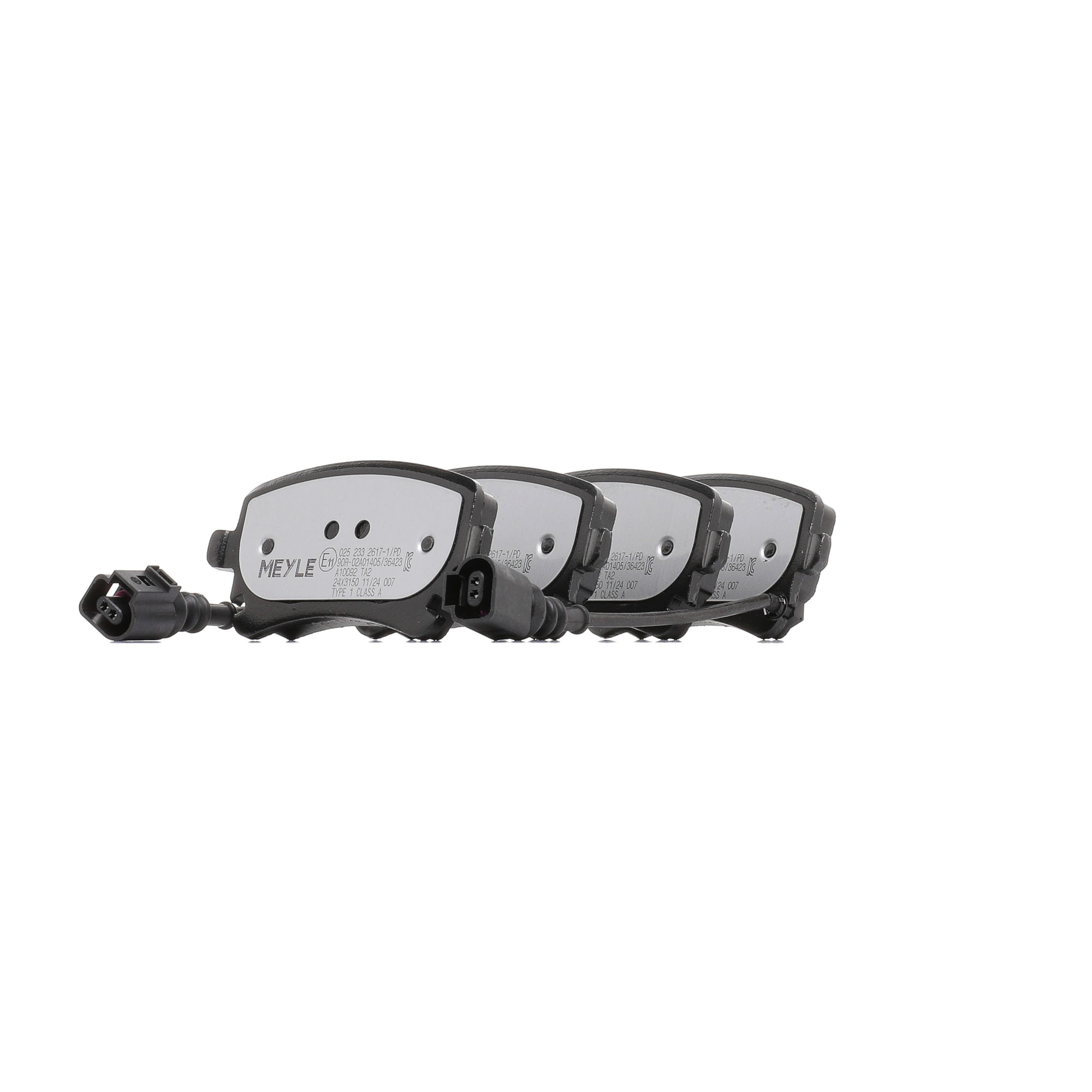 MEYLE 025 233 2617-1/PD Remblokken Breedte 2 [mm]: 116,1mm, Hoogte: 58,7mm, Dikte: 17,3mm