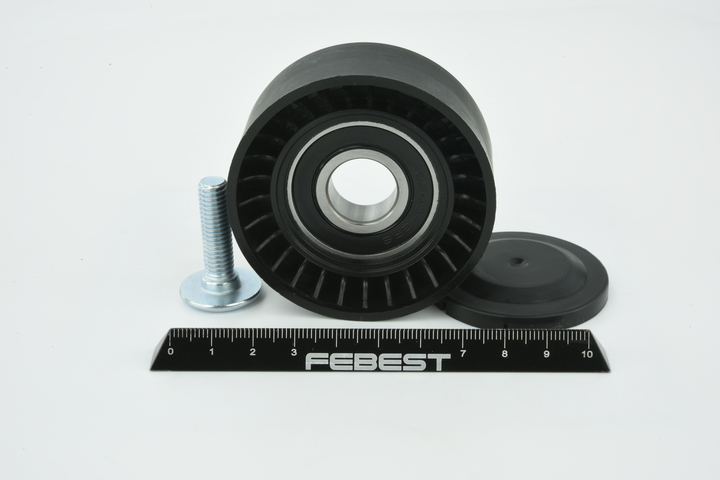 FEBEST 0287-J10E Napinaci kladka, zebrovany klinovy remen Šířka: 26mm