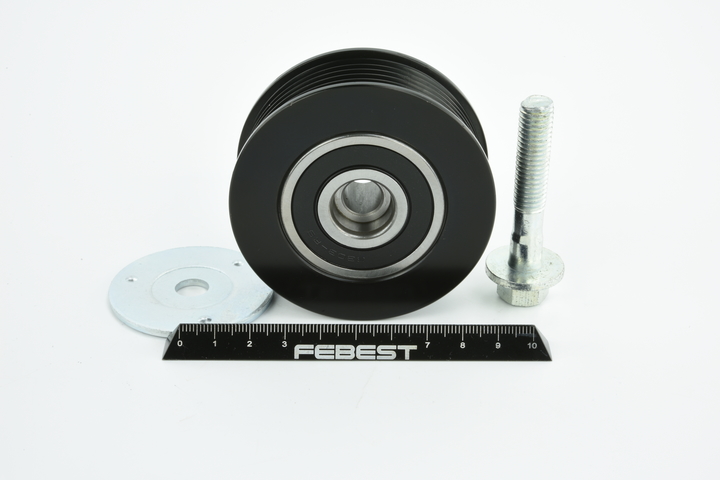 Deflection / Guide Pulley, v-ribbed belt FEBEST 0588-GL rating