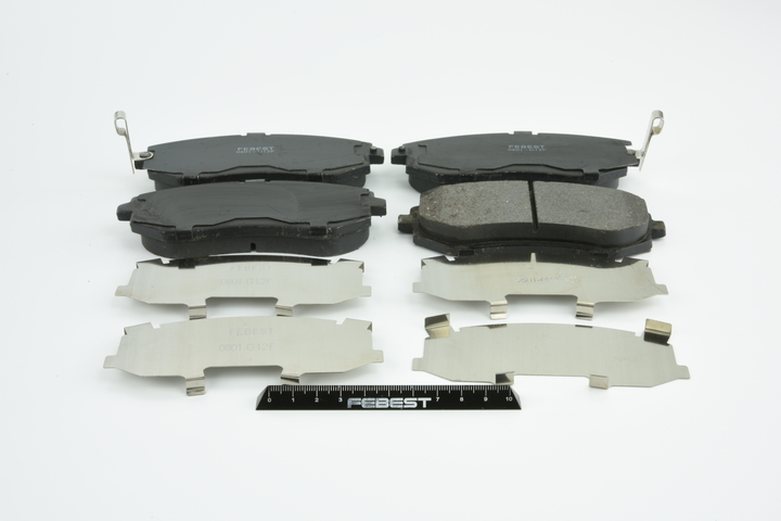 Bremsbeläge 0801-G12F FEBEST 29296FE081 SUBARU