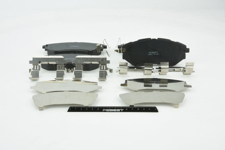 Bremsbeläge 0801-W10F FEBEST 26296AL040 SUBARU
