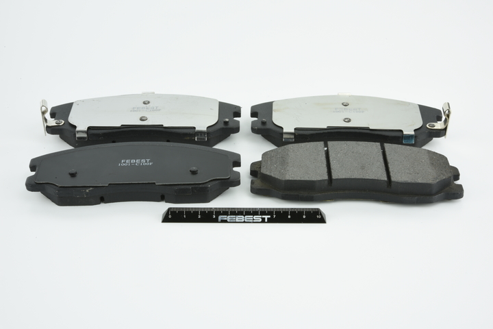 FEBEST 1001-C100F Bremseklosser høyde 2: 62,2mm