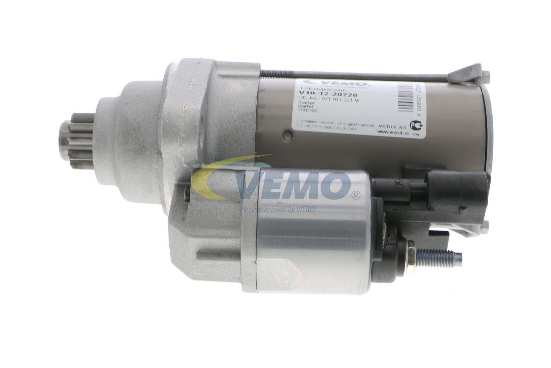 Anlasser 02T911023M VEMO V10-12-20220 VW, AUDI, SKODA, SEAT, MITSUBISHI