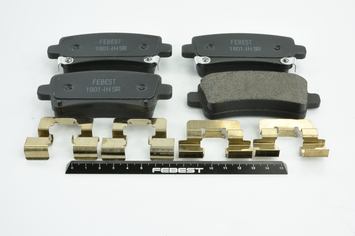 Bremsbeläge 1801-INSR FEBEST 95514644 OPEL, CITROЁN, CHEVROLET, SAAB, VAUXHALL