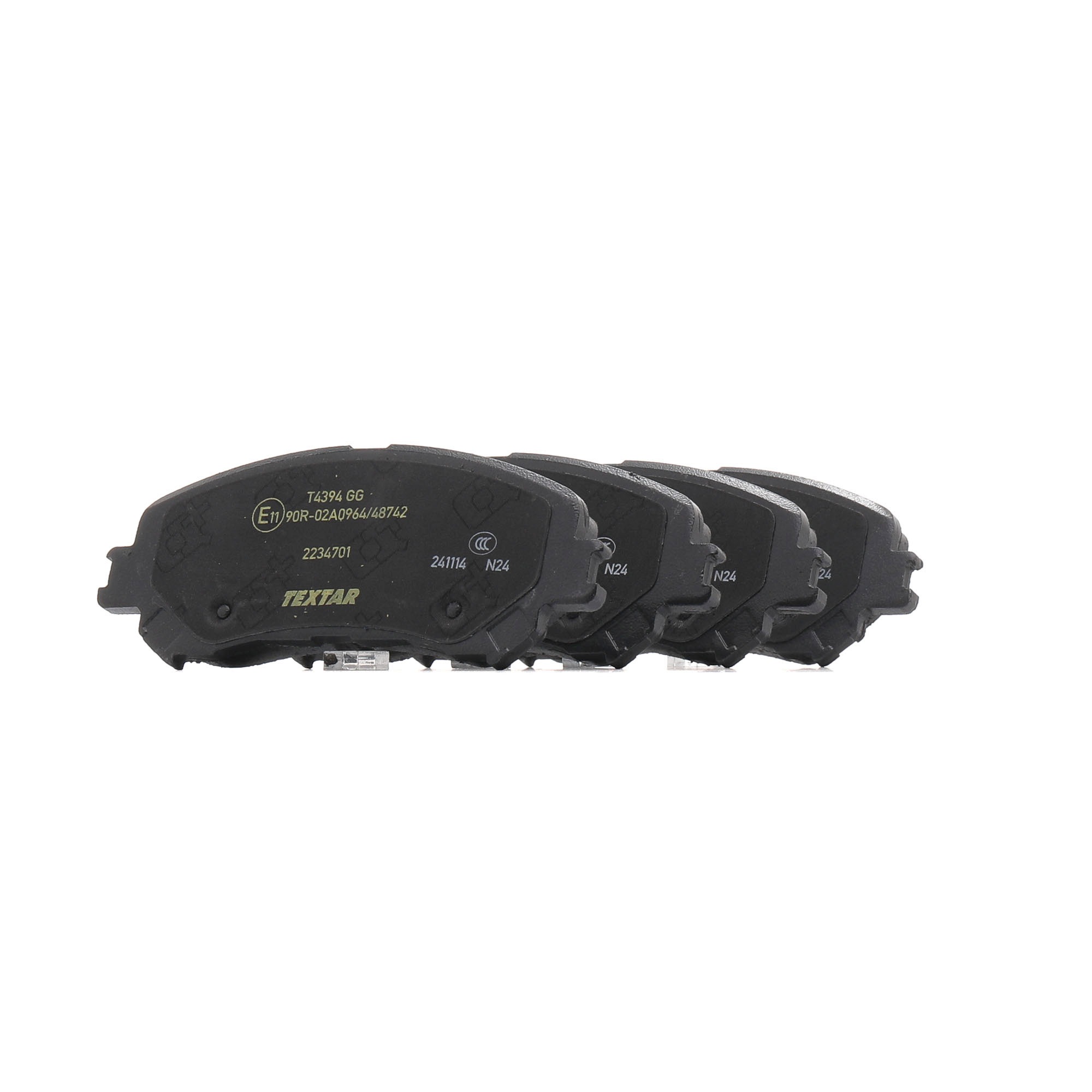 TEXTAR 2234701 Plaquettes de frein Largeur: 142,2mm, Hauteur: 58,6mm, Épaisseur: 18,5mm