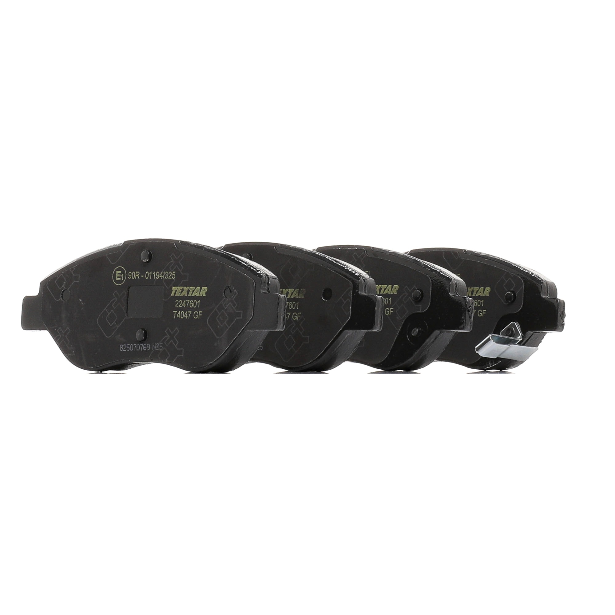 TEXTAR 2247601 Brake pad set Width: 150,9mm, Height: 57,4mm, Thickness: 19,4mm