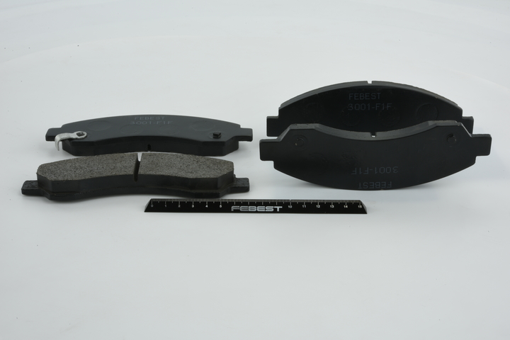 Комплект спирачно феродо, дискови спирачки 89 040 317 FEBEST 3001-F1F OPEL, MITSUBISHI, CHEVROLET, GREAT WALL, ISUZU