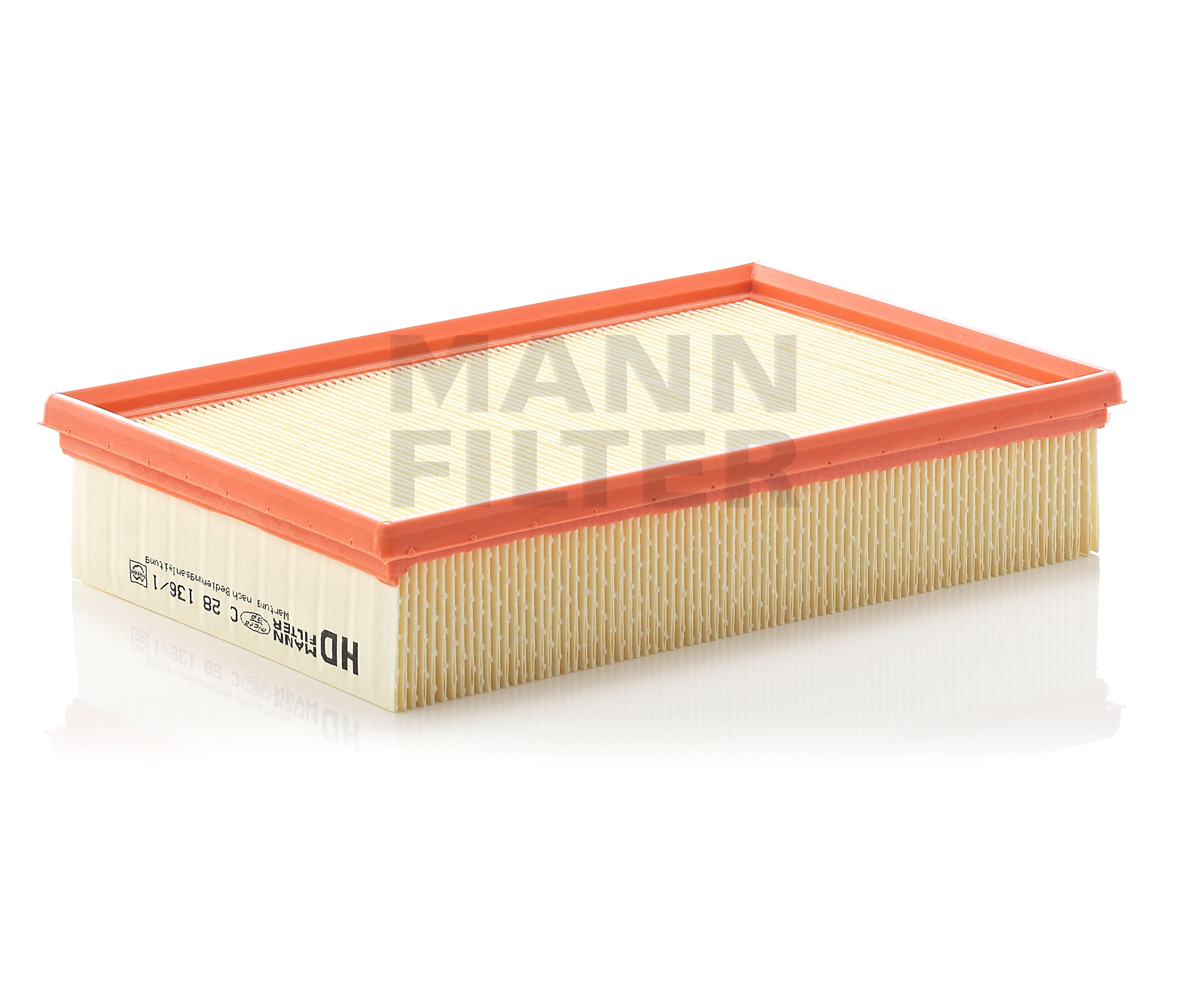MANN-FILTER C 28 136/1 Ilmansuodatin Pituus: 275mm, Leveys: 185mm, Korkeus: 57mm