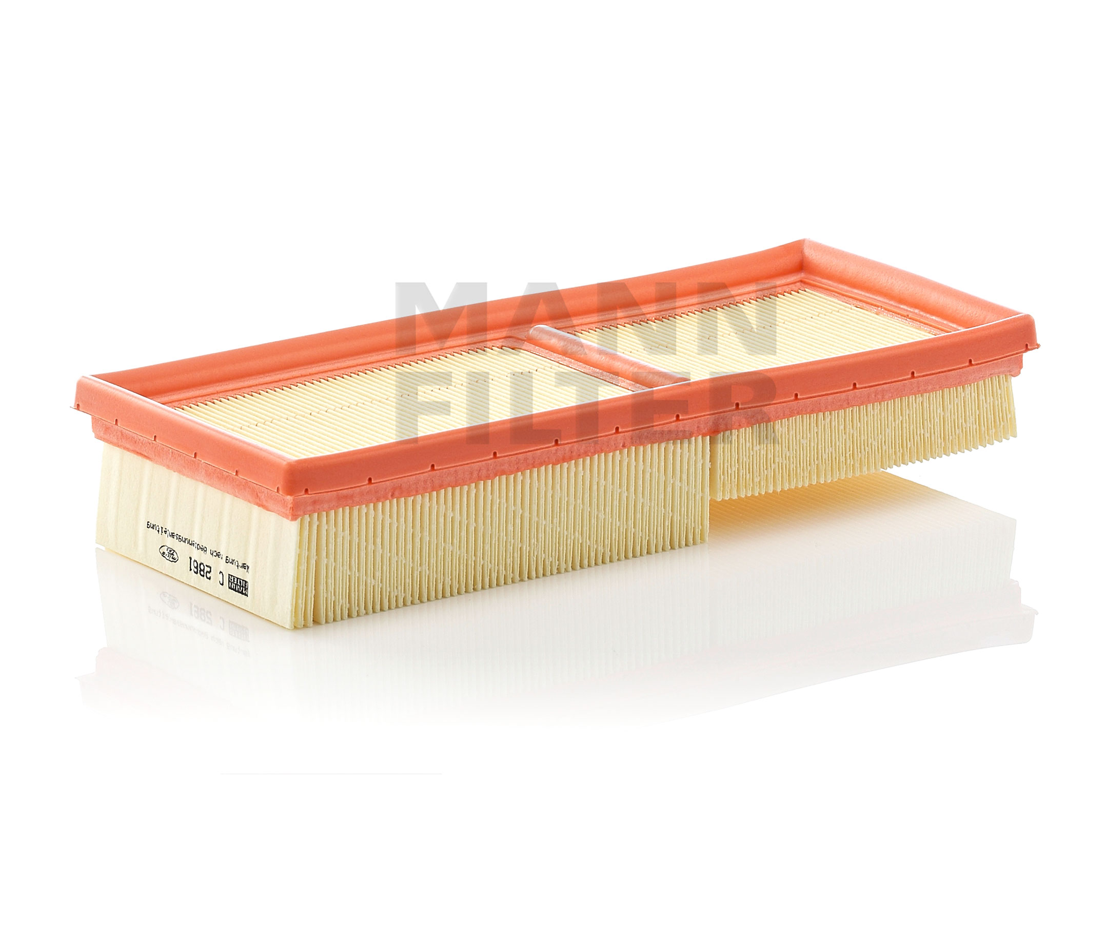 MANN-FILTER C 2861-2 Ilmansuodatin Pituus: 272mm, Leveys: 118mm, Korkeus: 50mm