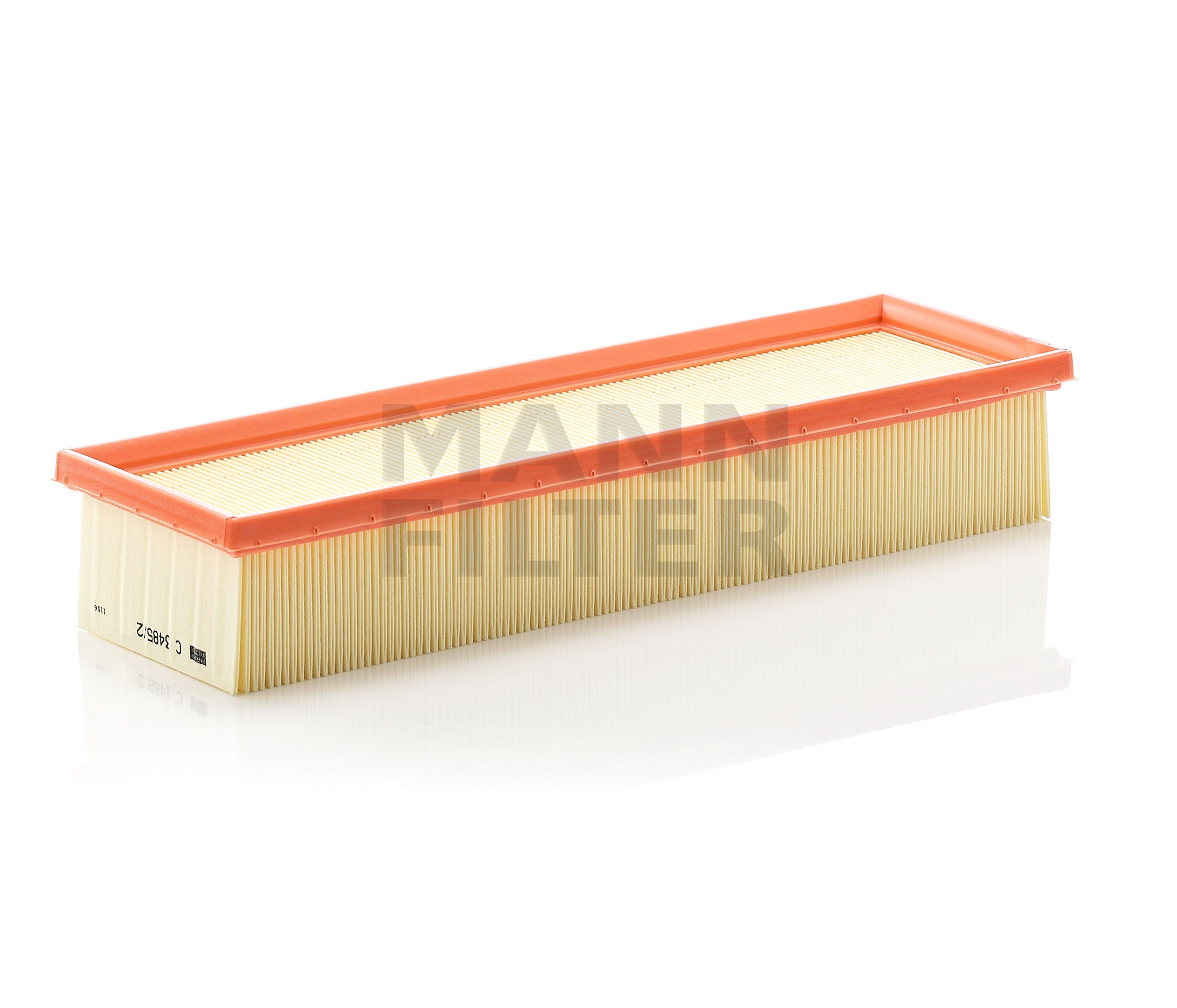 MANN-FILTER C 3485/2 Filtro de aire Long.: 335mm, Ancho: 102mm, Altura: 58mm