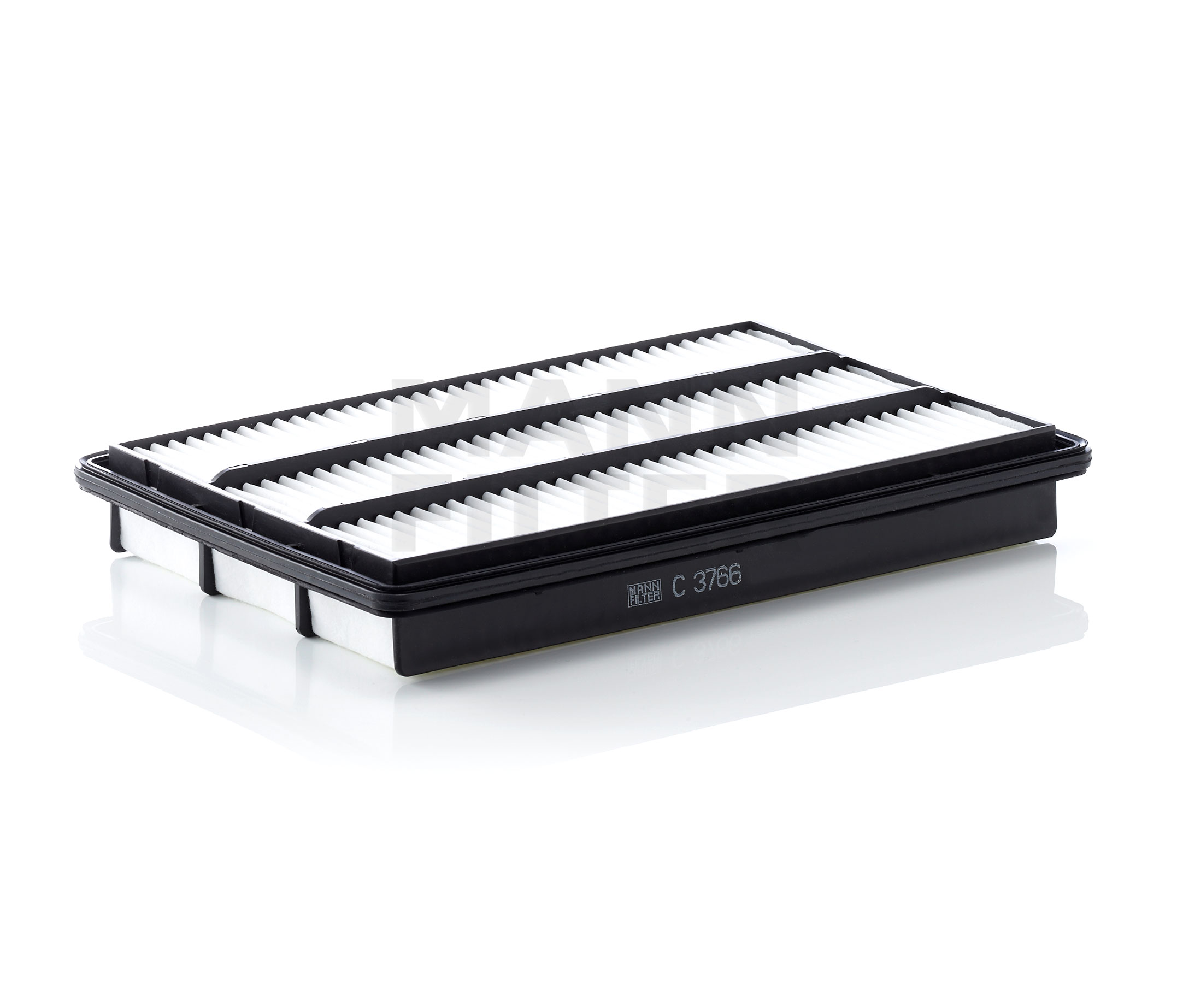 MANN-FILTER C 3766 Ilmansuodatin Pituus: 361mm, Leveys: 236mm, Korkeus: 52mm