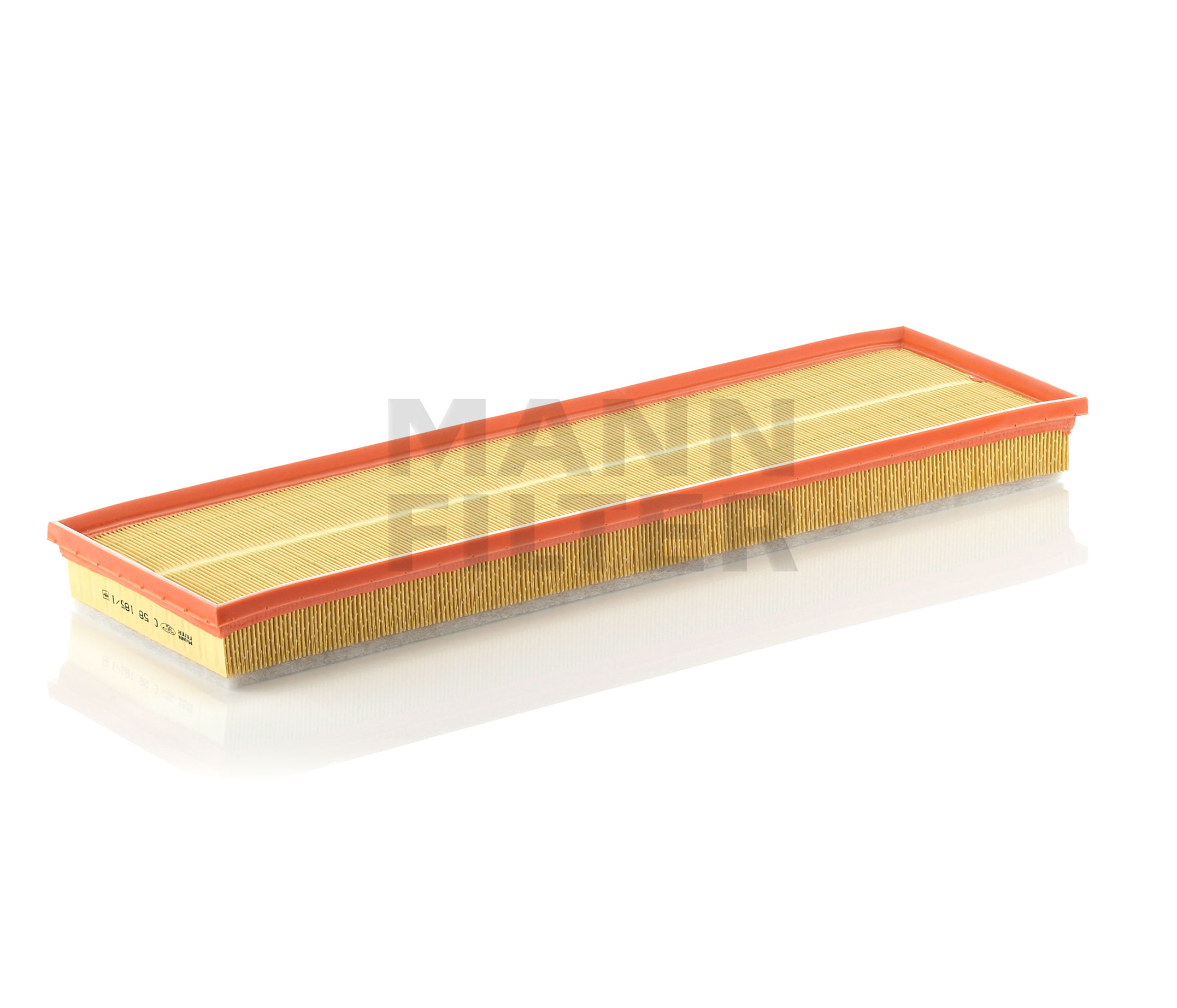 MANN-FILTER C 58 185/1 Φίλτρο αέρα Μήκος: 576mm, Πλάτος: 166mm, Ύψος: 49mm