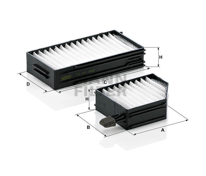 MANN-FILTER CU 21 002-2 Innenraumfilter