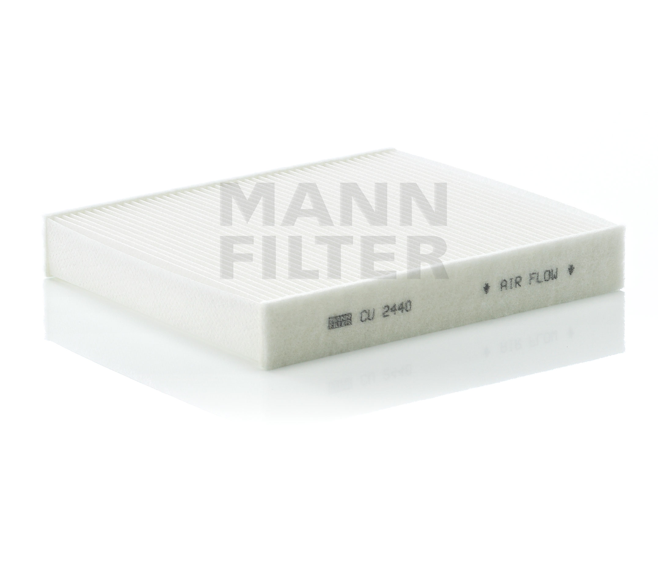 MANN-FILTER CU 2440 Filtr, wentylacja przestrzeni pasażerskiej Długość: 235[mm], Szerokość: 210[mm], Wys.: 35[mm]