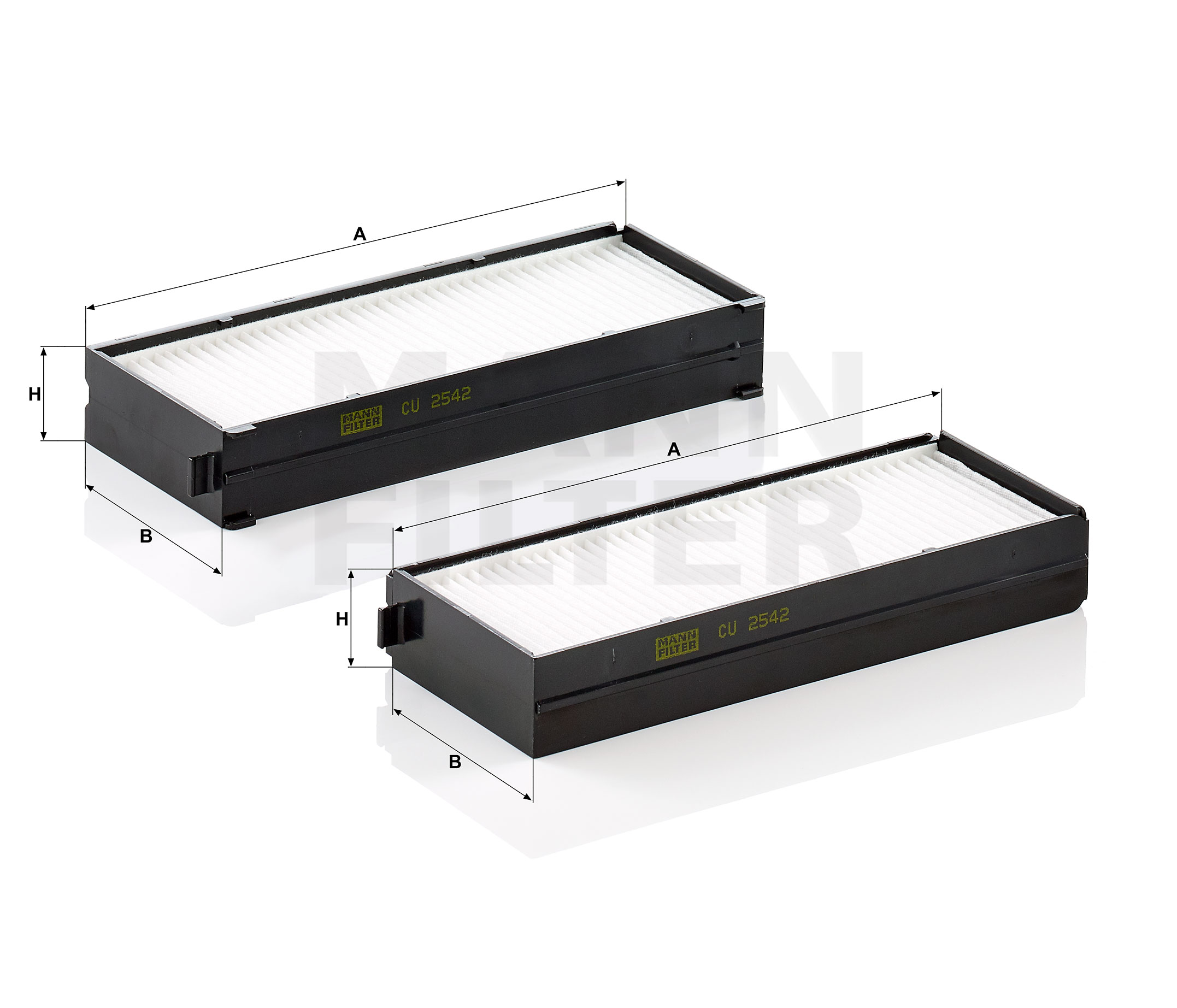 Airco filter MANN-FILTER CU 2542-2 waardering