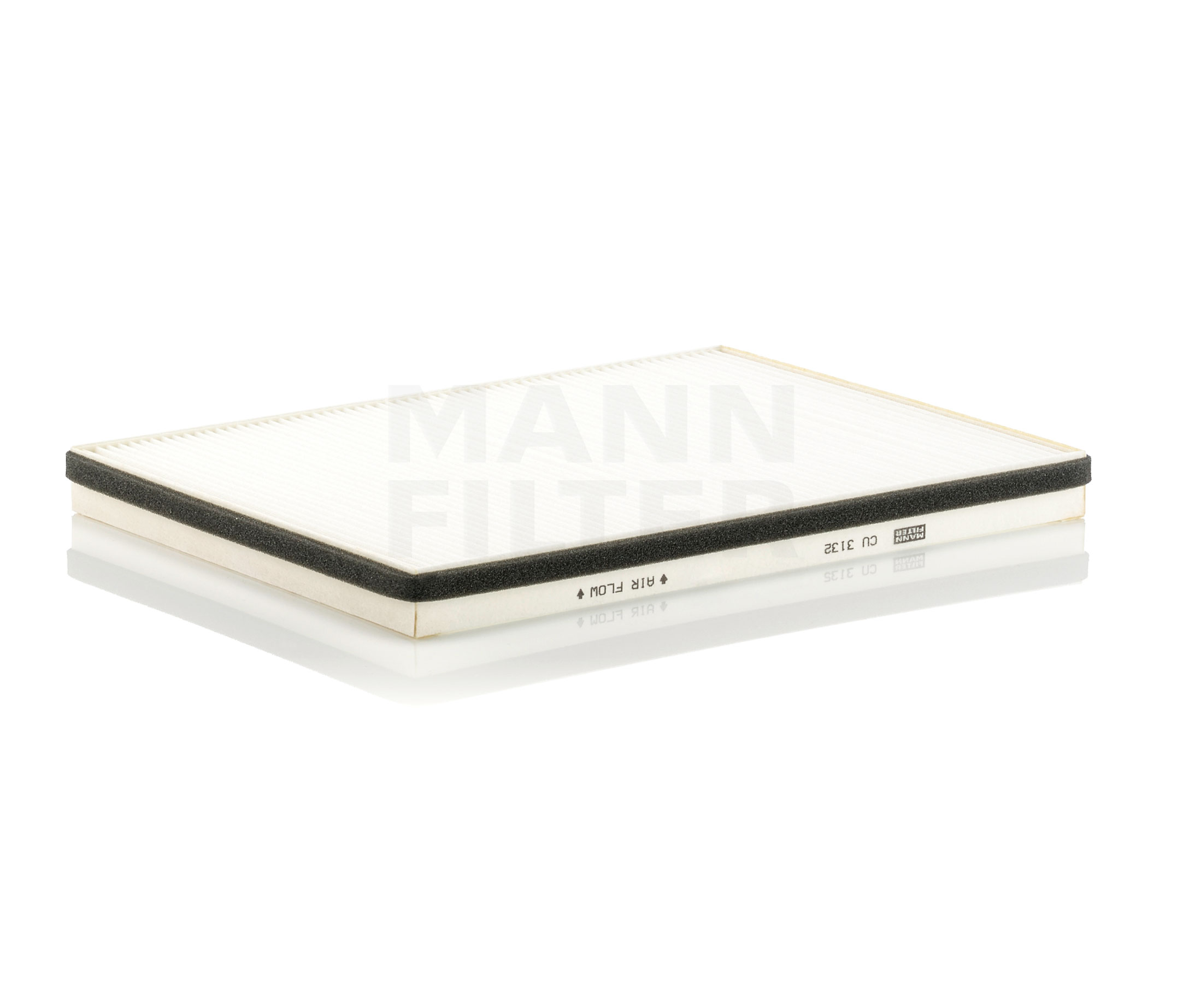MANN-FILTER CU 3132 Suodatin, sisäilma Pituus: 323mm, Leveys: 235mm, Korkeus: 25mm