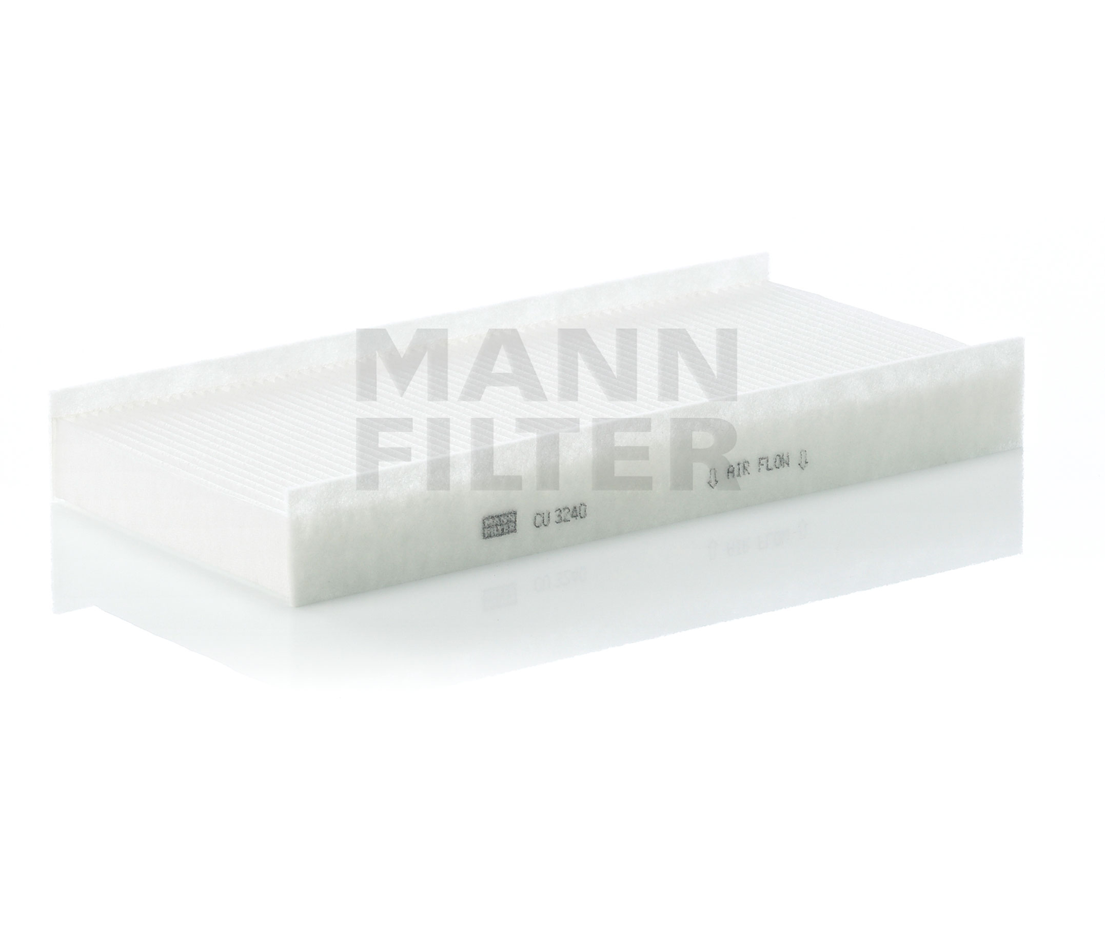 MANN-FILTER CU 3240 Filtro de habitáculo Long.: 313mm, Ancho: 150mm, Altura: 40mm