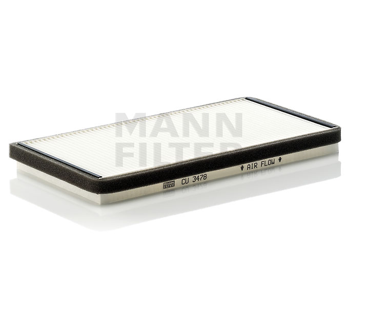 Innenraumfilter CU 3478 MANN-FILTER A0008356947 MERCEDES-BENZ, JAGUAR, DAIMLER