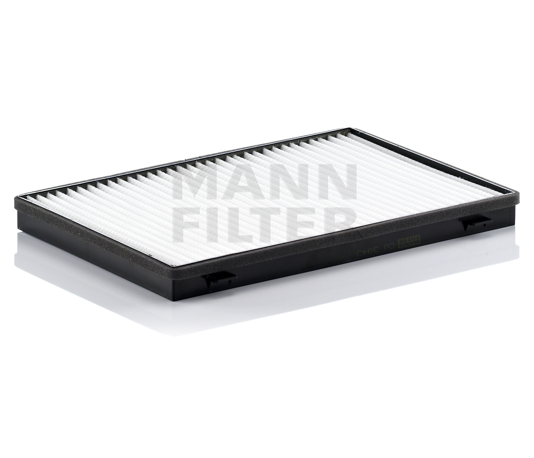 MANN-FILTER CU 3943 Filtru, aer habitaclu Lungime: 378mm, Latime: 246mm, Înaltime: 27mm
