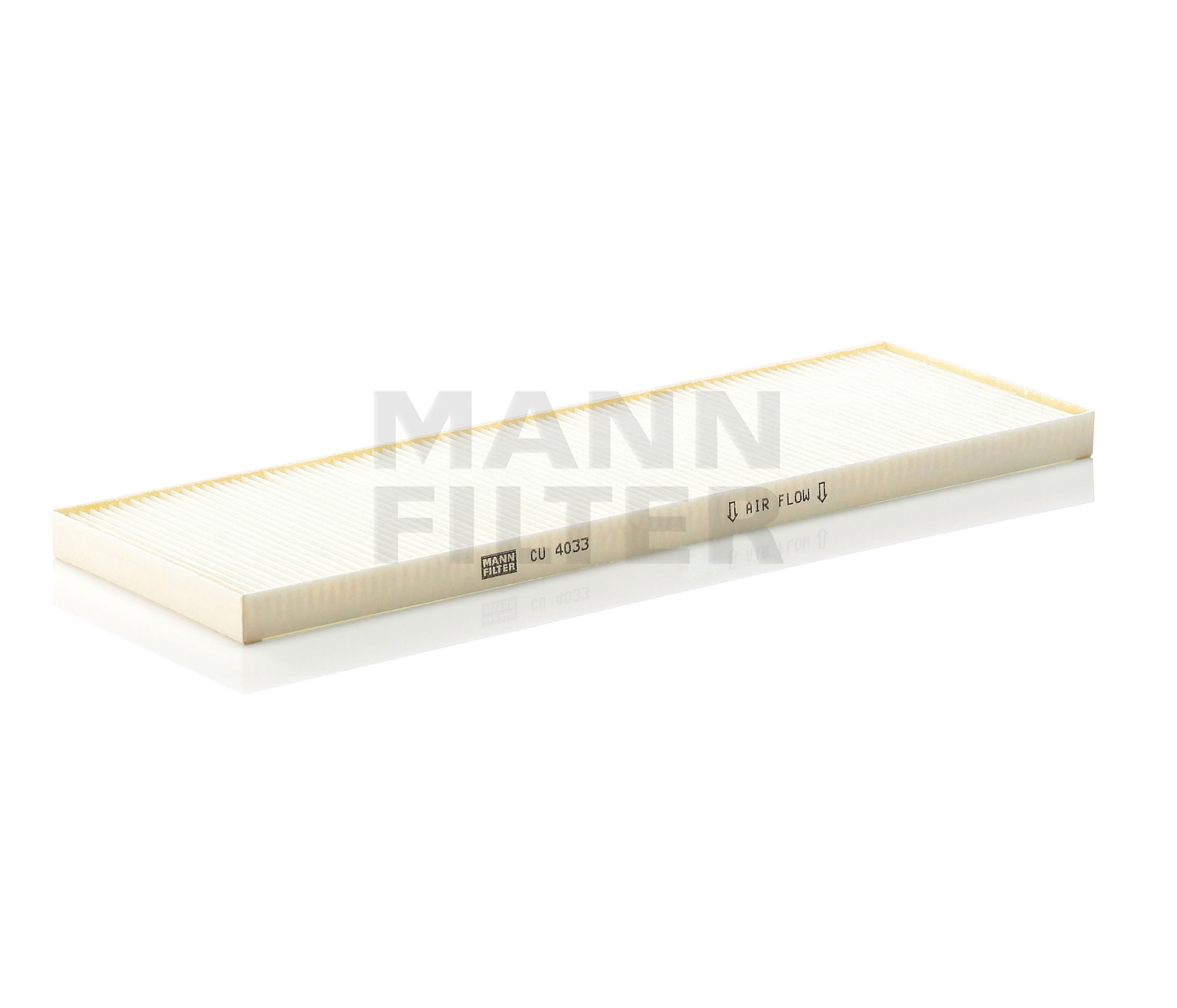 MANN-FILTER CU 4033 Filtru, aer habitaclu Lungime: 392mm, Latime: 129mm, Înaltime: 18mm