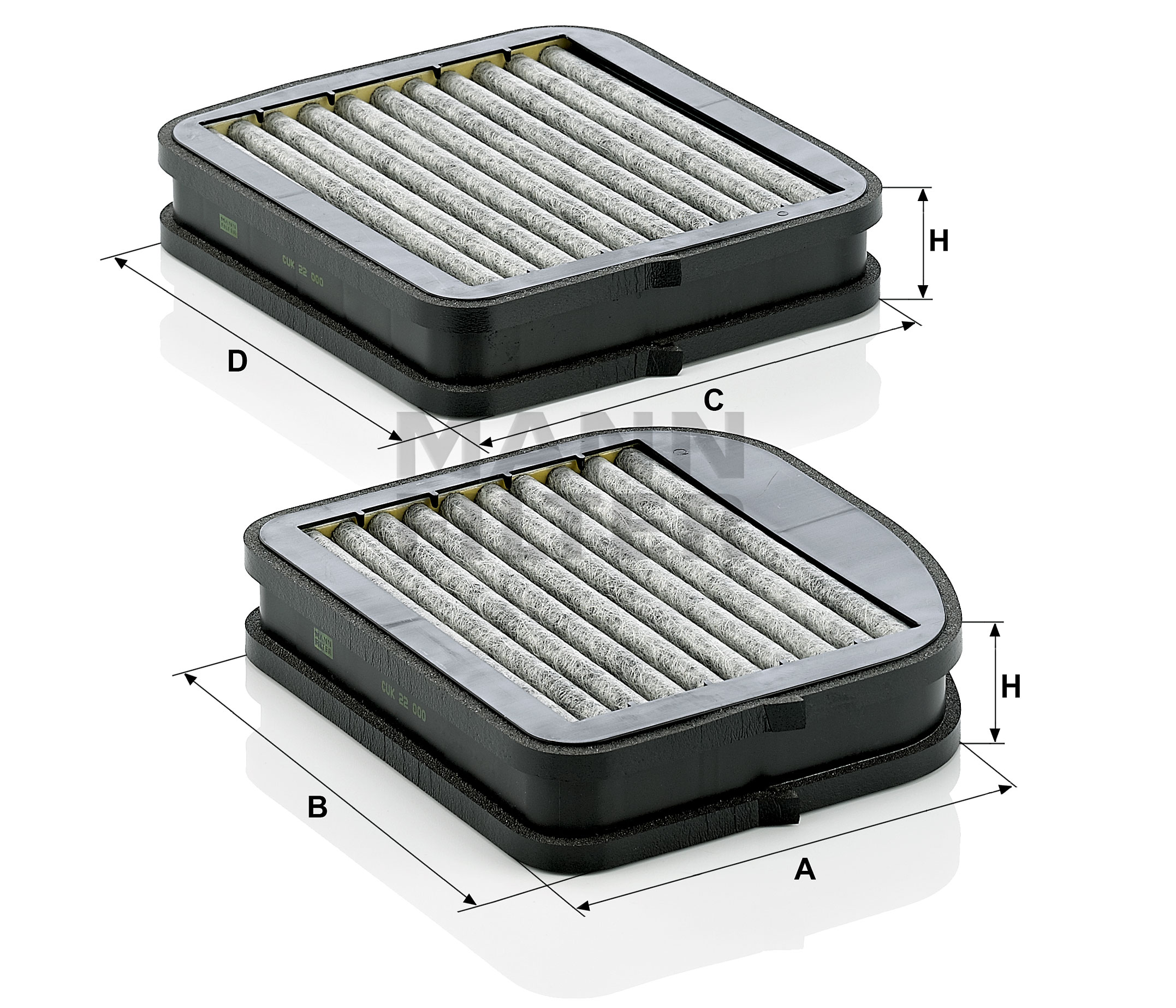 Original Filter, Innenraumluft CUK 22 000-2