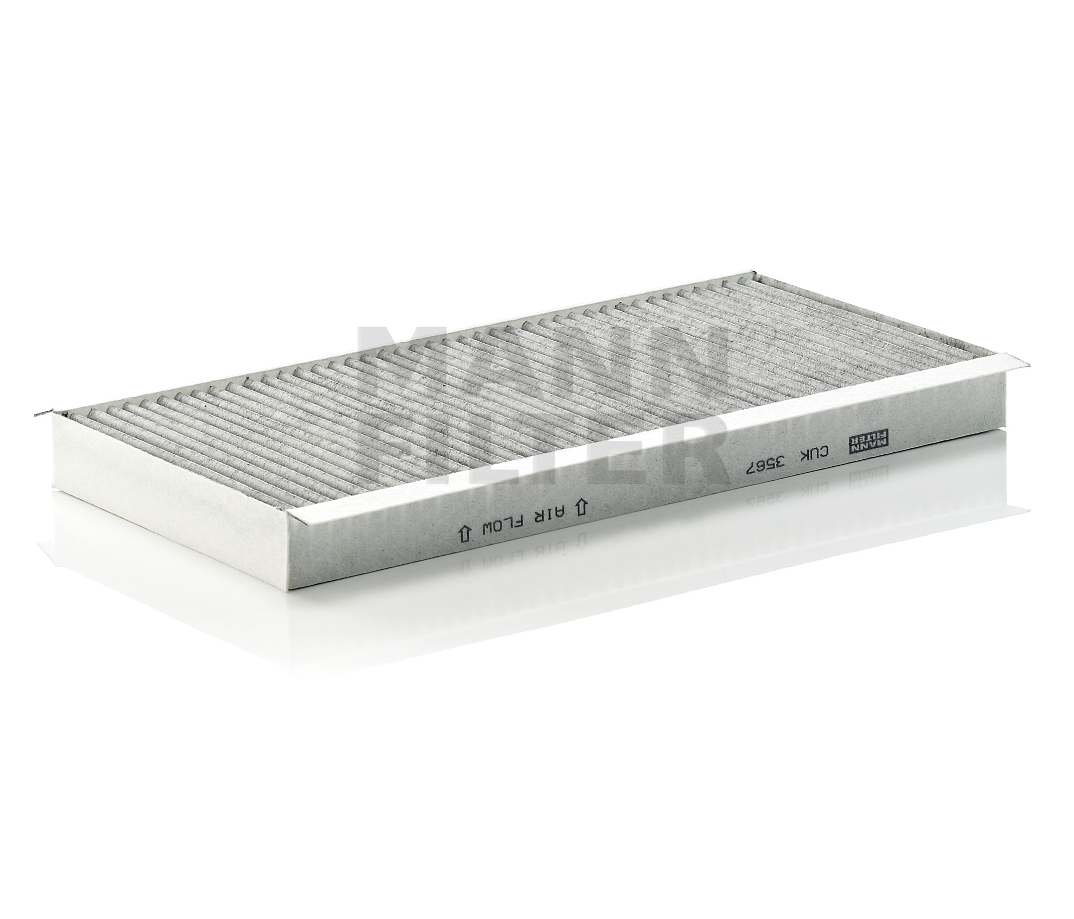 MANN-FILTER CUK 3567 Filtre d'habitacle Longueur: 348mm, Largeur: 162mm, Hauteur: 30mm