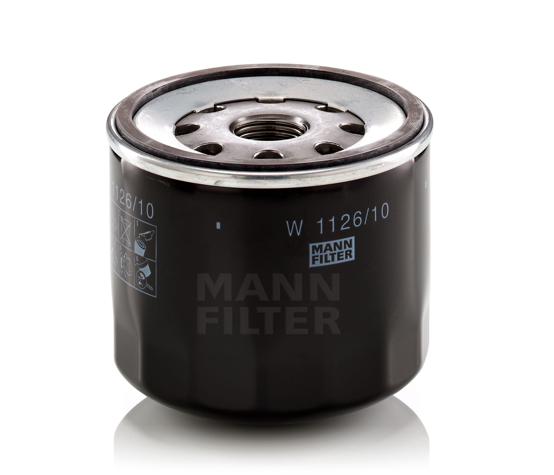 MANN-FILTER W 1126/10 Oljefilter Ø: 108mm, Ø: 108mm, Høyde: 95mm