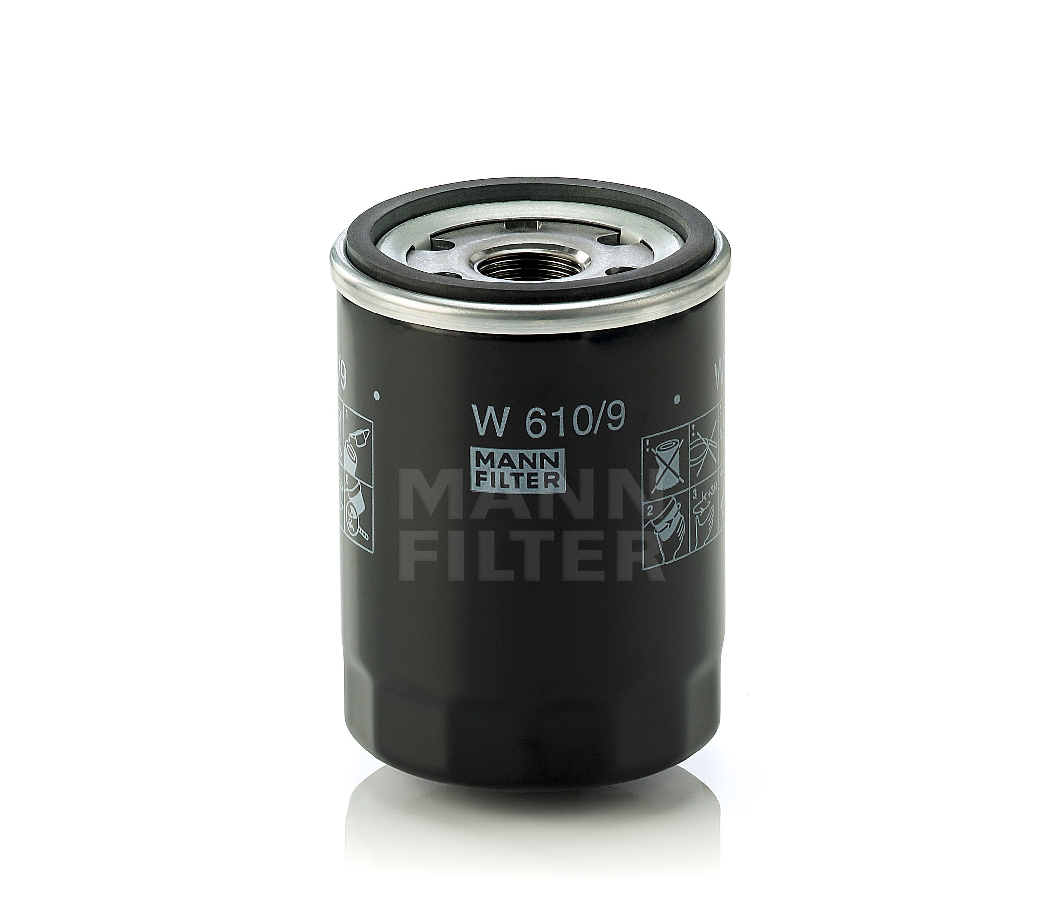 MANN-FILTER W 610/9 Filtre à huile Ø: 66mm, Ø: 66mm, Hauteur: 90mm