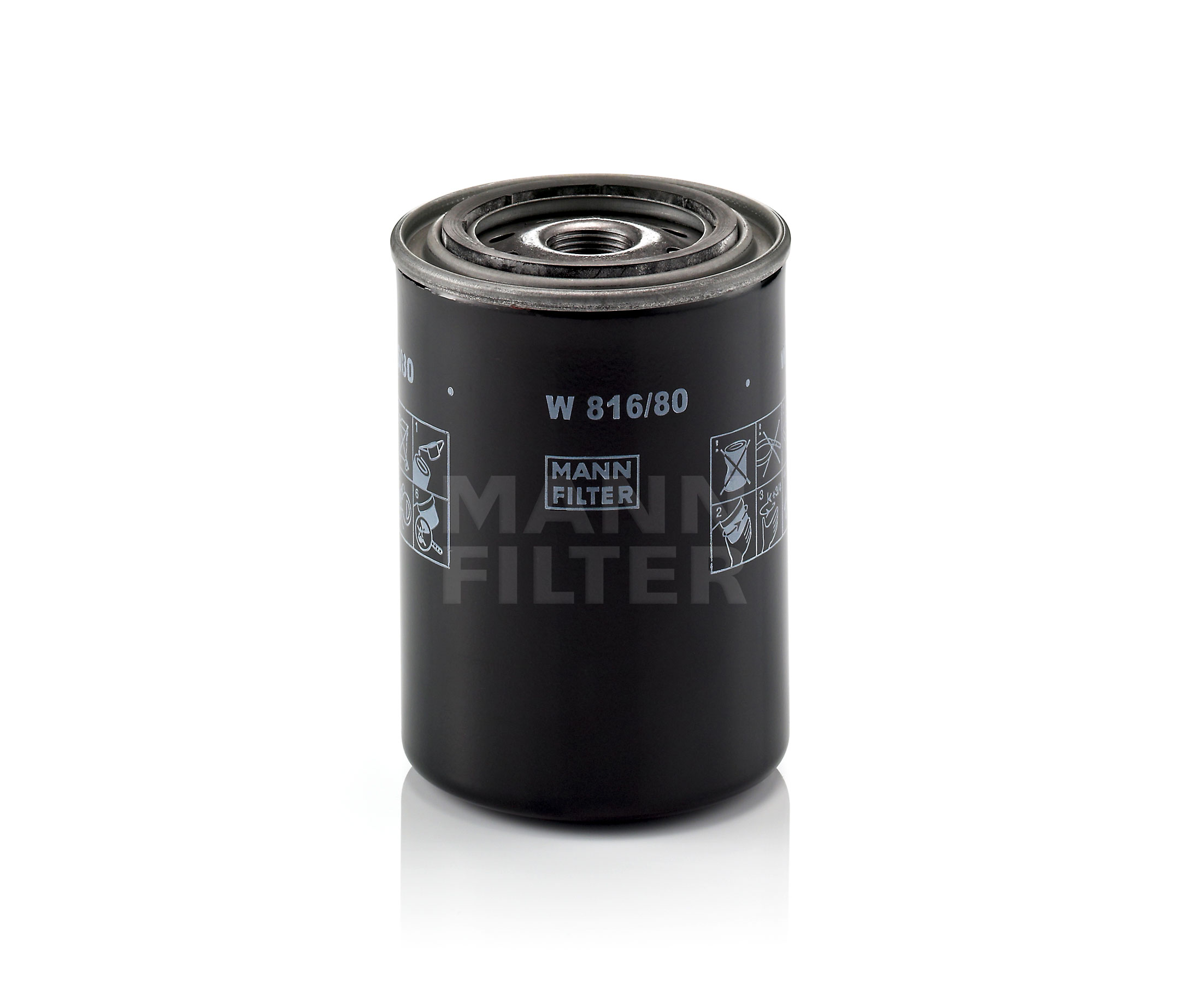 MANN-FILTER W 816/80 Olajszűrő Ø: 85mm, Ø: 85mm, Magasság: 120mm