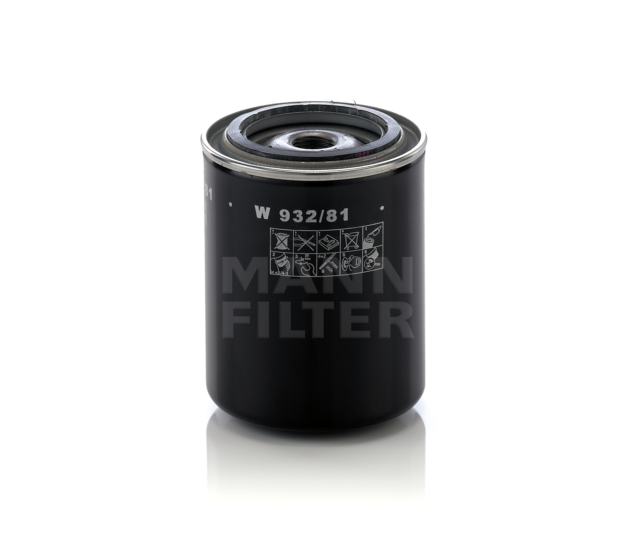 MANN-FILTER W 932/81 Filtre à huile Ø: 93mm, Ø: 93mm, Hauteur: 121mm