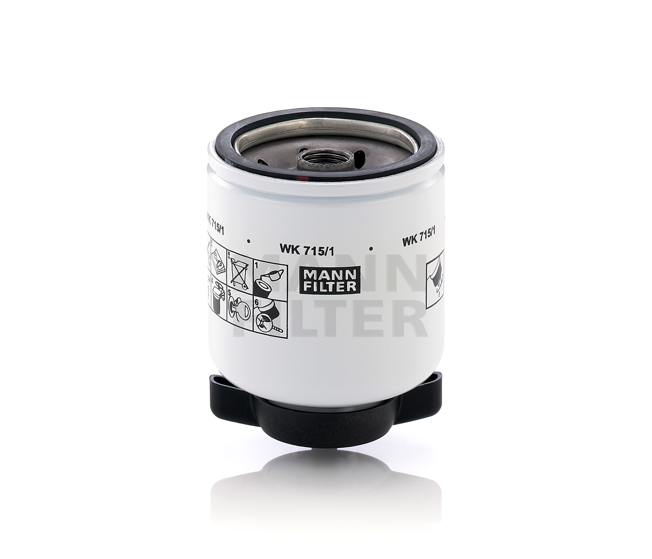 MANN-FILTER WK 715/1 Filtre à carburant Hauteur: 95mm