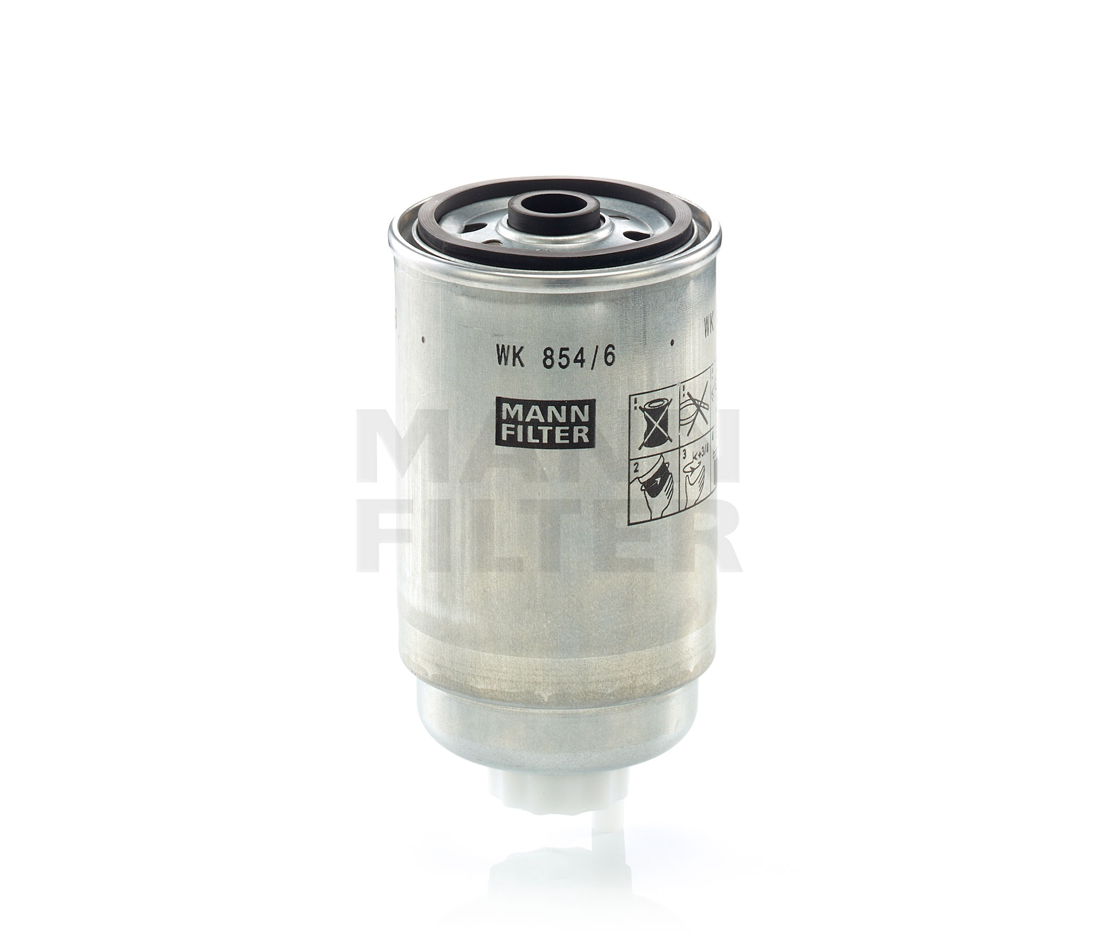 MANN-FILTER WK 854/6 Filtre à carburant Hauteur: 158mm