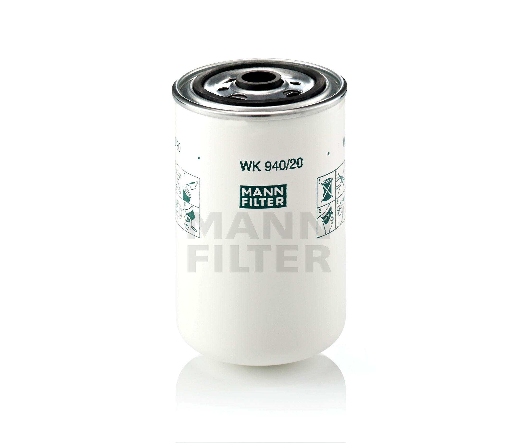 MANN-FILTER WK 940/20 Filtre à carburant Hauteur: 147mm