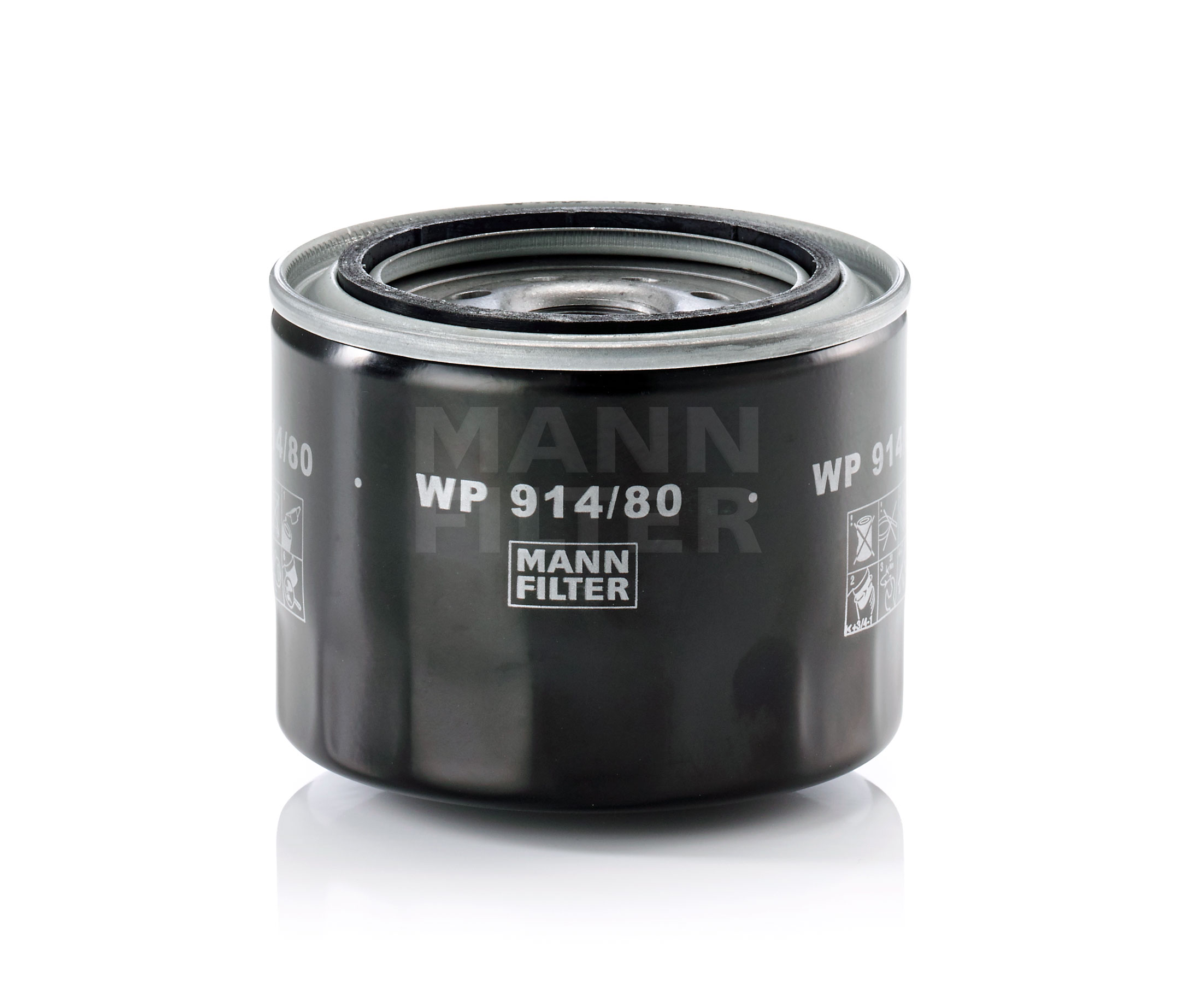 MANN-FILTER WP 914/80 Filtro de aceite Ø: 102mm, Ø: 102mm, Altura: 81mm