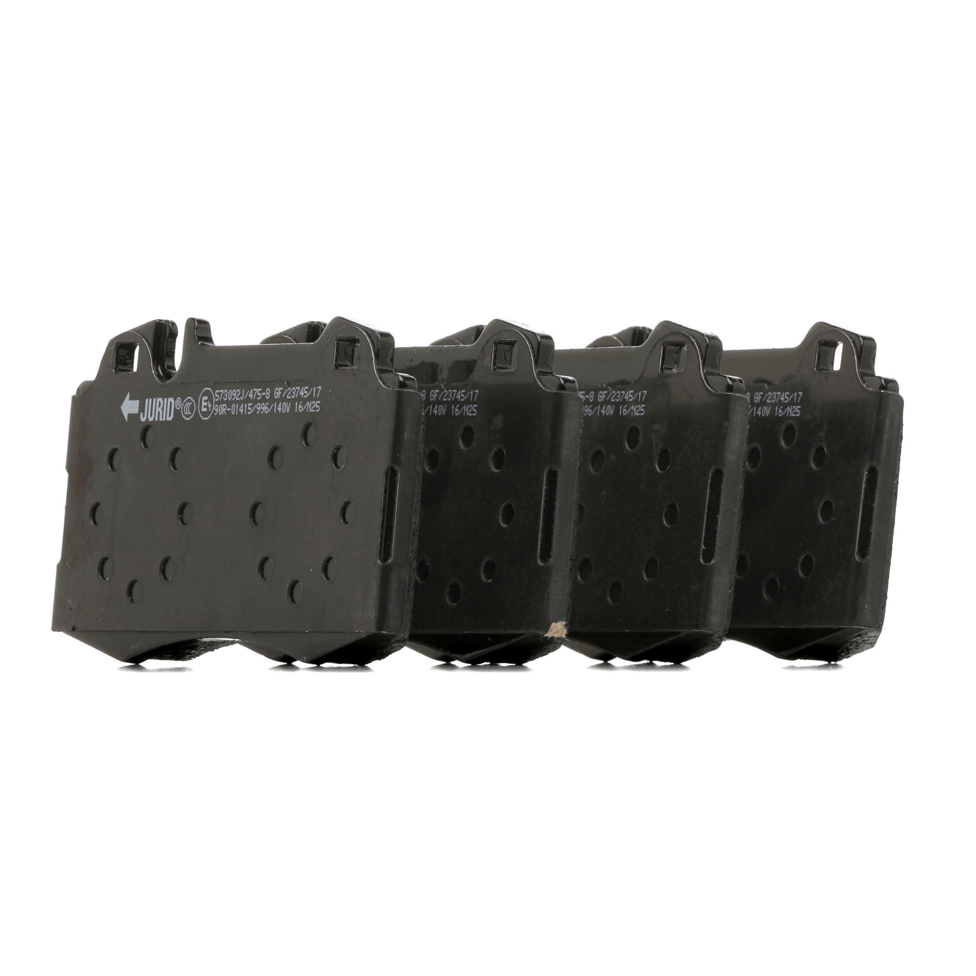 JURID 573092J Brake pad set prepared for wear warning indicator, without accessories-image-9951253