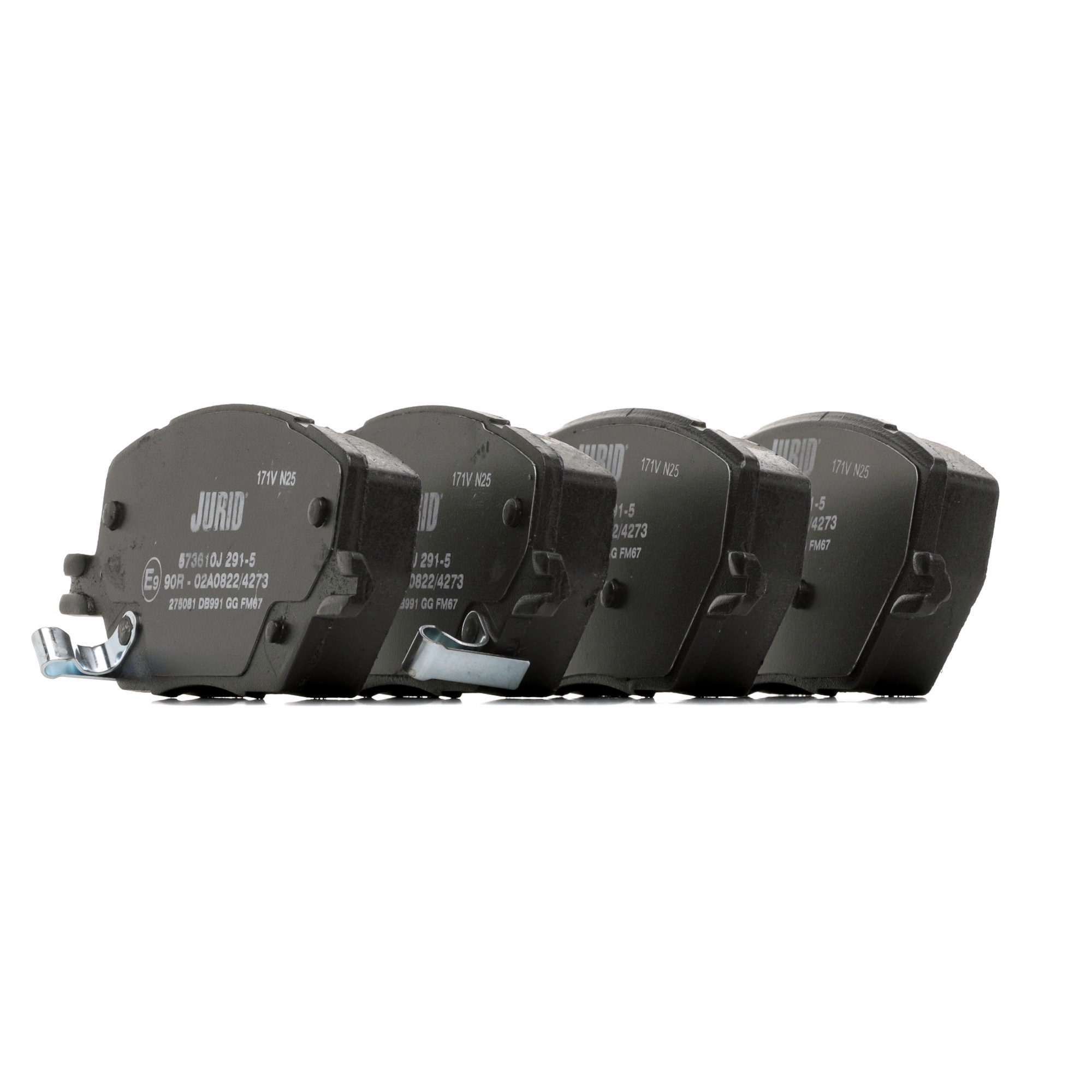 JURID 573610J Brake pad set with acoustic wear warning, without accessories-image-9951880